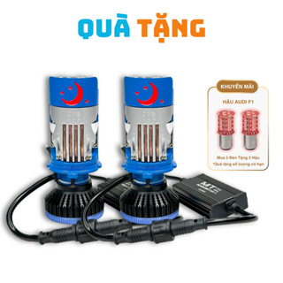 Đèn Pha LED T11 Pro MT - Bản Mới 2025, Công Suất 85W 2 Chip Trợ Pha Laser, Pha Màn Chập - Lắp Oto, Xe Máy Bảo Hành 1 Năm