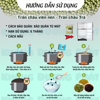 Trân châu Olong (túi 1kg) Topping Khang Dương Phát