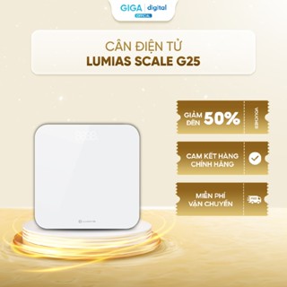 Cân điện tử Lumias Scale G25 - Tối đa 180kg, tối thiểu 0.1kg, Công nghệ Step-On tự động bật khi bước lên