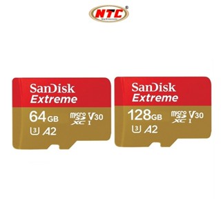 Thẻ nhớ MicroSDXC SanDisk Extreme A2 V30 U3 4K 64GB R170MB/s W80MB/s / 128GB R190MB/s W90MB/s (Gold)