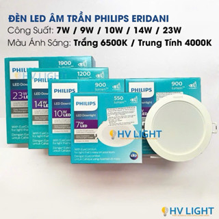 Đèn led âm trần PHILIPS ERIDANI - Giá cạnh tranh, ánh sáng đồng đều