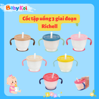 [SALE] Cốc tập uống 3 giai đoạn Richell Nhật chính hãng