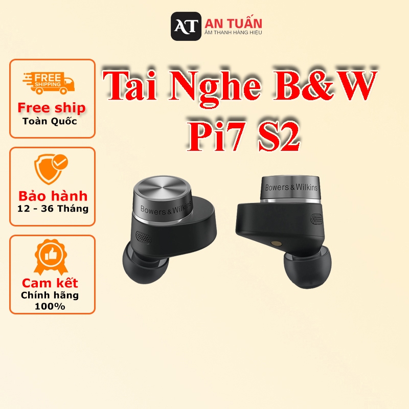 Tai Nghe B&W Pi7 S2 (Hàng Chính Hãng Bảo Hành 24 Tháng Đổi Mới 15 Ngày Đầu )
