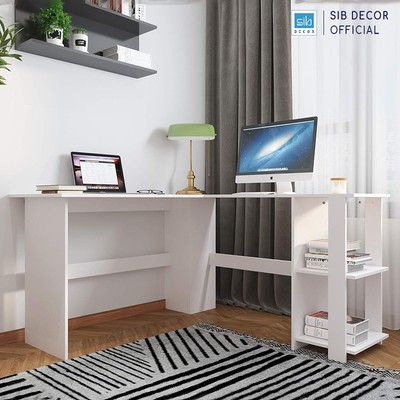 Bàn Làm Việc Chữ L Thiết Kế Góc Hiện Đại Thương Hiệu SIB Decor BLV117/118/119