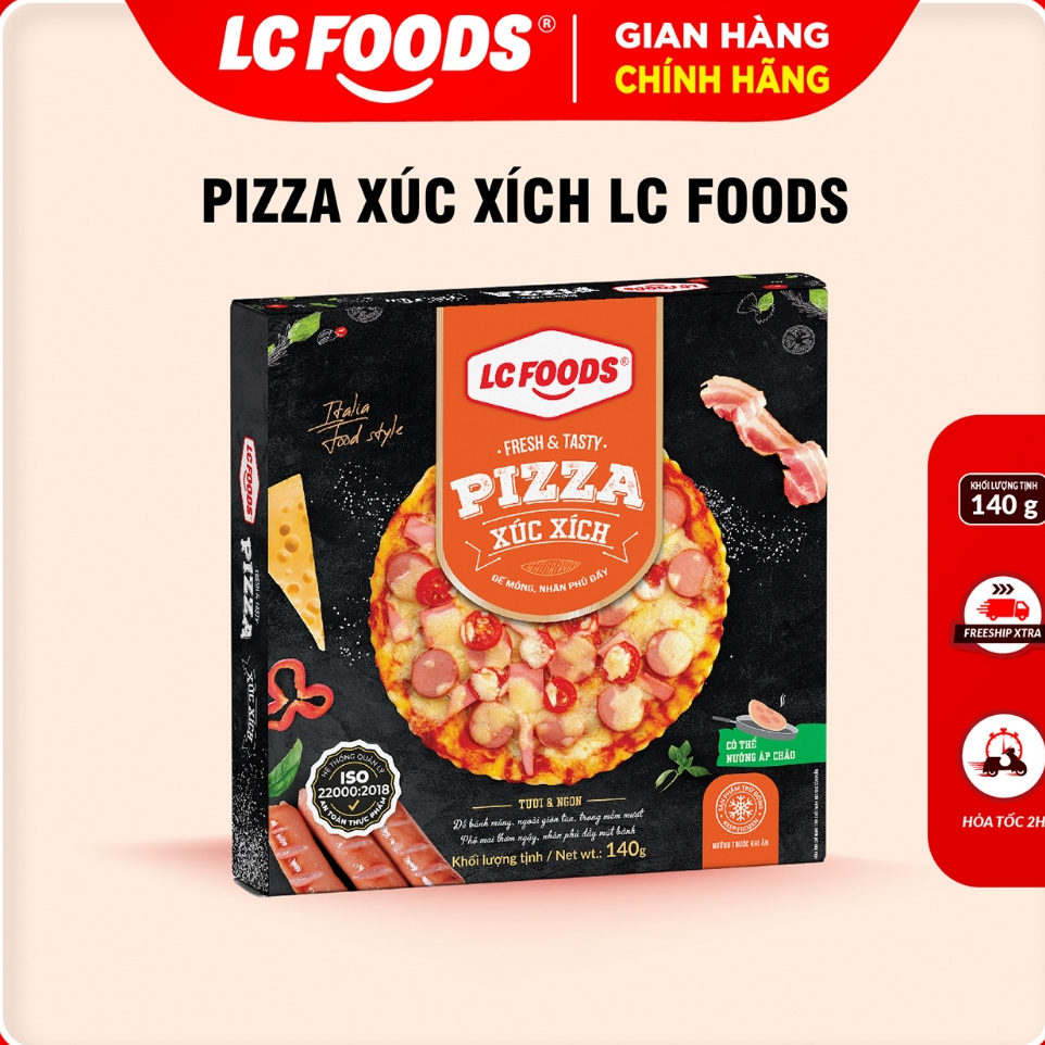 Pizza Xúc Xích Phô Mai LC FOODS 140g