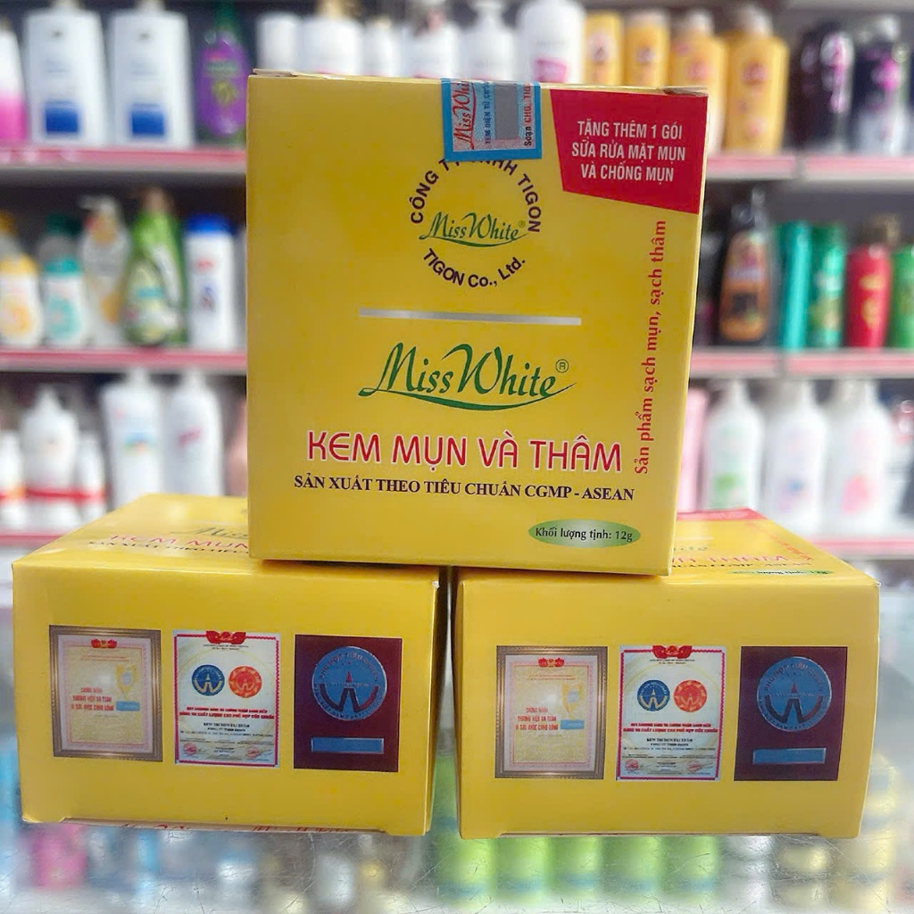 Kem Nghệ Miss white thâm và mụn