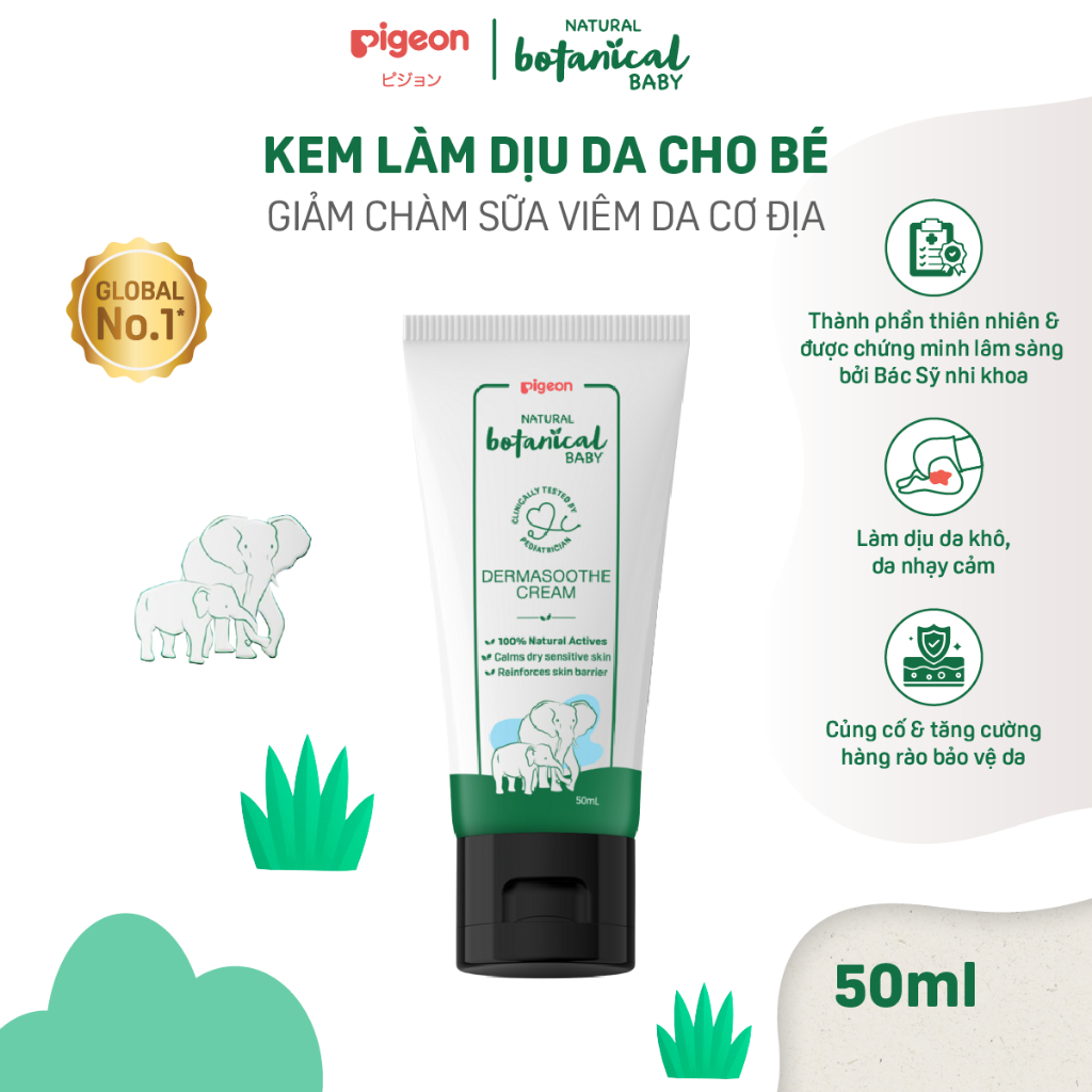 Kem Làm Dịu Da Natural Botanical 50ml - Giảm Chàm Sữa Viêm Da Cơ Địa