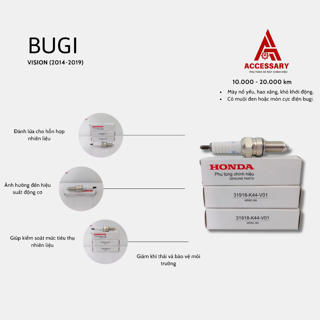BUGI VISION 2014-2019 CHÍNH HÃNG HONDA