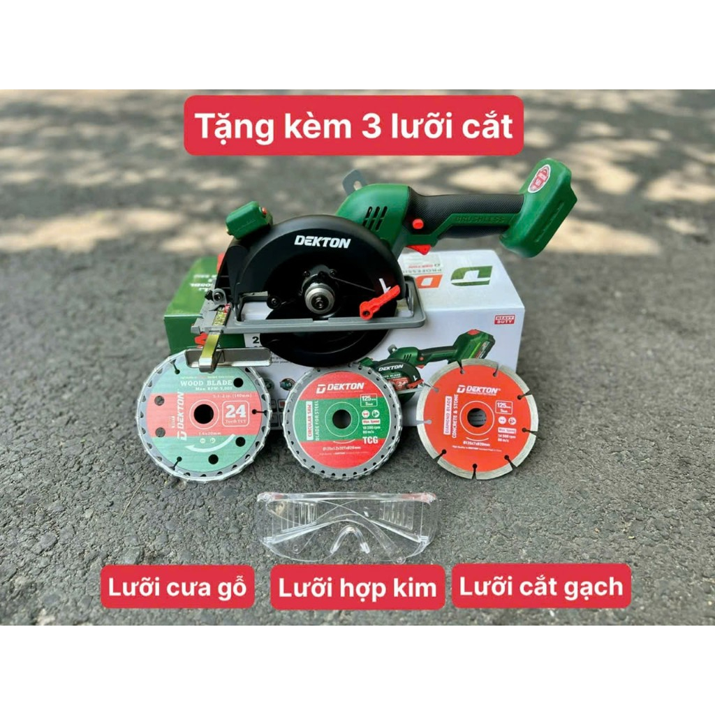 MÁY CẮT CƯA GỖ PIN DEKTON M21-CS05BL SỬ DỤNG CHÂN MAKITA THÔNG DỤNG GIÁ TỐT