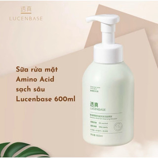   Vzone Live  Sữa rửa mặt amino acid Lucenbase dọn sạch bã nhờn kiềm dầu hiệu quả 600ml 