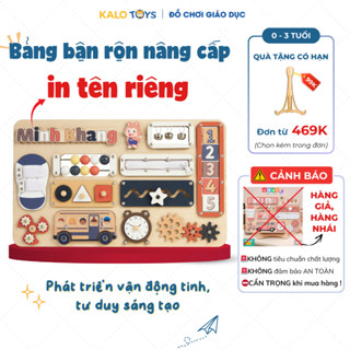 Đồ Chơi Giáo dục Cho Bé Bảng Bận Rộn Montessori Bộ Số Xoay 1-10 Bé 6-18 Tháng| Trò vui BB54