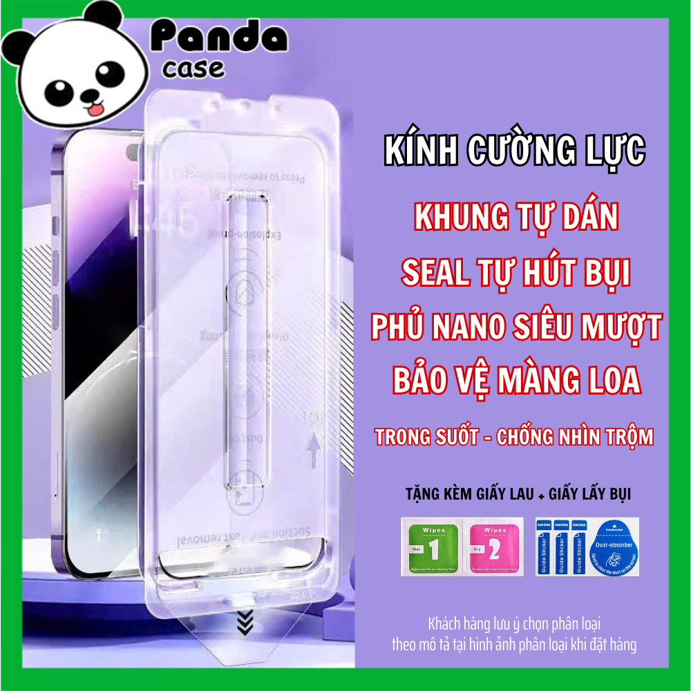 Kính Cường Lực Iphone Tự Dán Tự Hút Bụi GLASS Chống Nhìn Trộm Cho ip X Xs Xsmax ...16 16Pro 16Plus 1