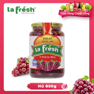 Mứt trái cây Lafresh, MỨT NHO hủ thủy tinh 850gr MỨT NHO NGUYÊN QUẢ CHUYÊN DÙNG PHA CHẾ