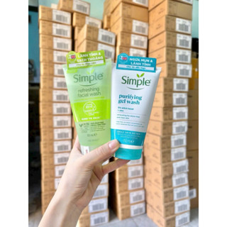 Sữa Rửa Mặt Simple dành cho mọi loại da - SỮA RỬA MẶT SIMPLE 3 màu tuýp 150ml
