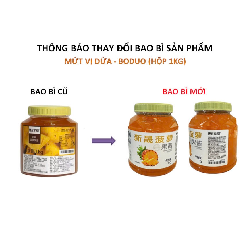 Mứt Dứa Boduo Hộp Trong (1kg)