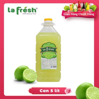 Nước Cốt Chanh Vắt Không Đường, Nguyên chất 100% LAFRESH Đà Lạt, Can 5L