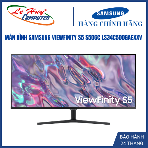 Màn Hình SAMSUNG ViewFinity S5 S50GC LS34C500GAEXXV (34.0 inch - WQHD - VA - 100Hz - 5ms - FreeSync 