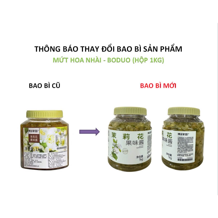 Mứt Hoa Nhài Boduo Hộp Trong (1kg)