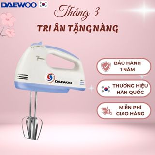Máy đánh trứng cầm tay Daewoo DWHM-318 điều khiển 7 tốc độ, bền bỉ, tiện dụng, bảo hành 12 tháng