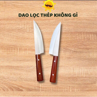 Dao lọc thịt lợn trâu bò ngựa dê thép Nhật chống gỉ sắc bén cán gỗ hương chốt Đinh chắc khoẻ