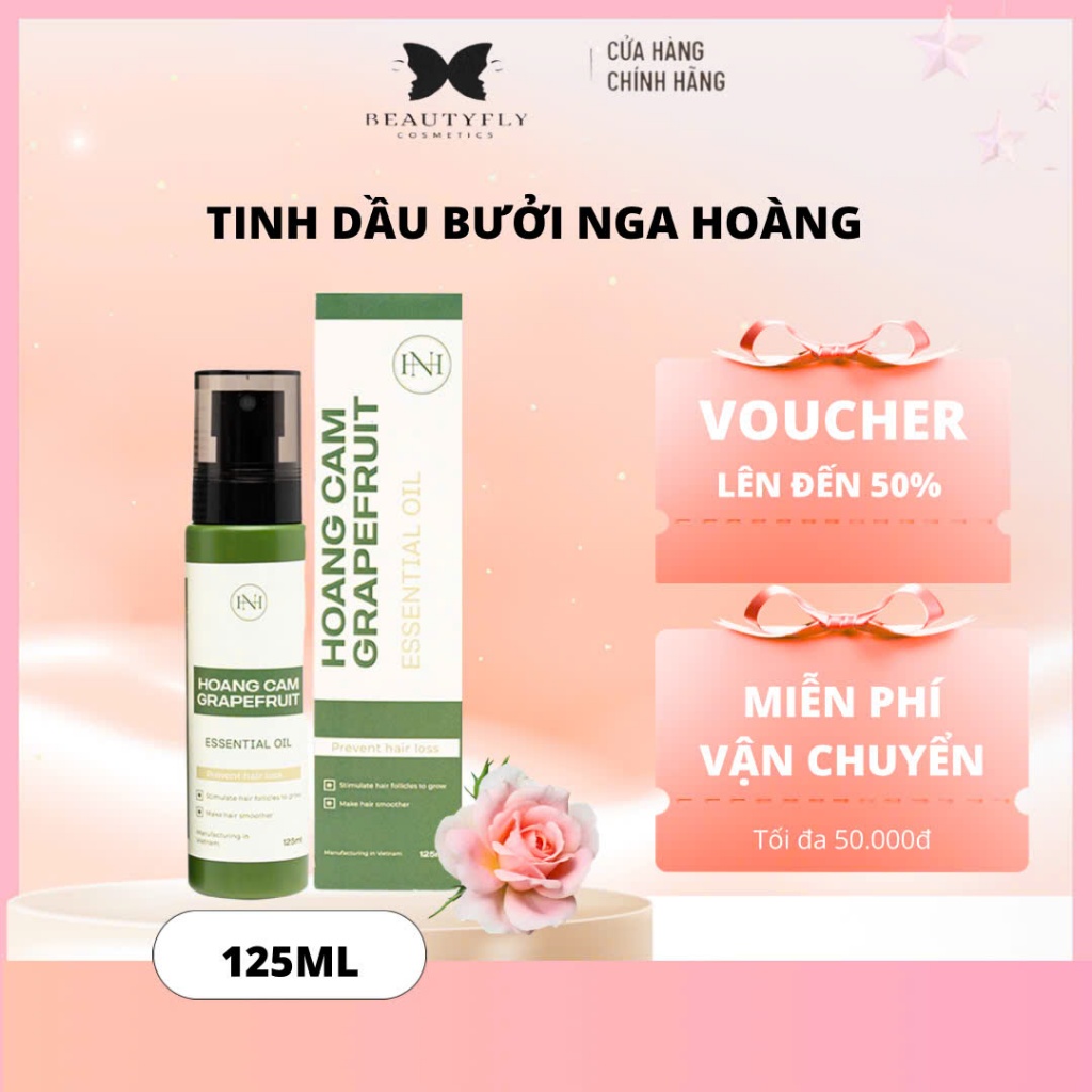 [Giá sỉ 5 chai] Tinh dầu bưởi Nga Hoàng 125ml giảm rụng tóc, kích thích mọc tóc
