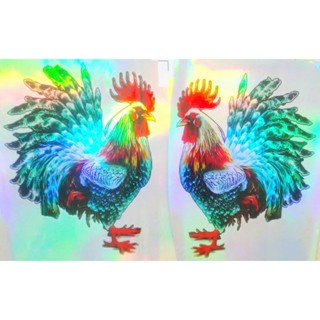  Tem Dán Đôi Gà Trang Trí Dán Xe Tải,xe Máy Nắp Capo Decal Dán Xe Xe Oto độc Lạ   SL : 1 Đôi   