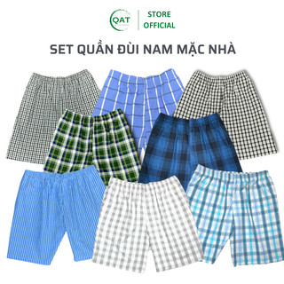  Combo 3 quần đùi nam cotton mặc ở nhà có 2 túi quần đùi nam mặc ngủ quanaoquangthanh 