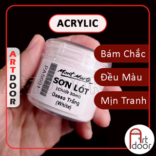 [ARTDOOR] Sơn lót Acrylic MONT MARTE Gesso (chiết 30ml) giúp bám chắc, bền màu, dễ vẽ trên vải, nhựa, kính, gỗ, đá