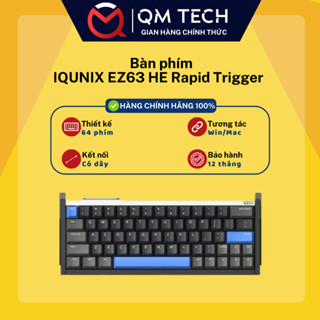 Bàn phím cơ chơi game có dây Rapid Trigger IQUNIX EZ63 - QMTECH STORE