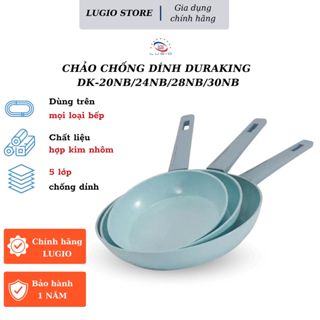  Chảo hợp kim  chống dính Gốm  thương hiệu DURAKING model DK- 20NB DK- 24NB DK- 28NB DK- 30NB 