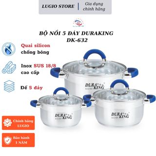  Bộ 3 nồi inox thương hiệu DURAKING model DK-632 