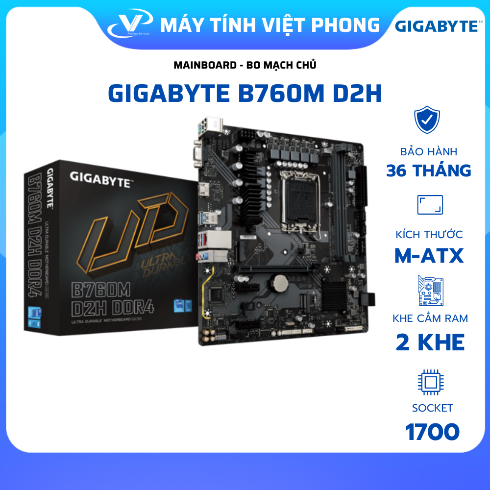 [FULL VAT] MAINBOARD GIGABYTE B760M D2H DDR4