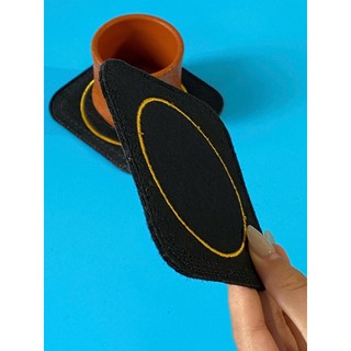Bộ 6 chiếc lót ly bằng vải nỉ, lót cốc vải nỉ hình vuông kích thước 10cm