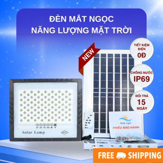  Đèn Năng Lượng Mặt Trời Mắt Ngọc Solar Light 3000W có điều khiển từ xa - Cảm biến ngày đêm. Tự đông bật tắt 