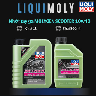 Dầu nhớt xe tay ga LIQUI MOLY MOLYGEN 4T 10W40 SCOOTER (800ml vs 1L)