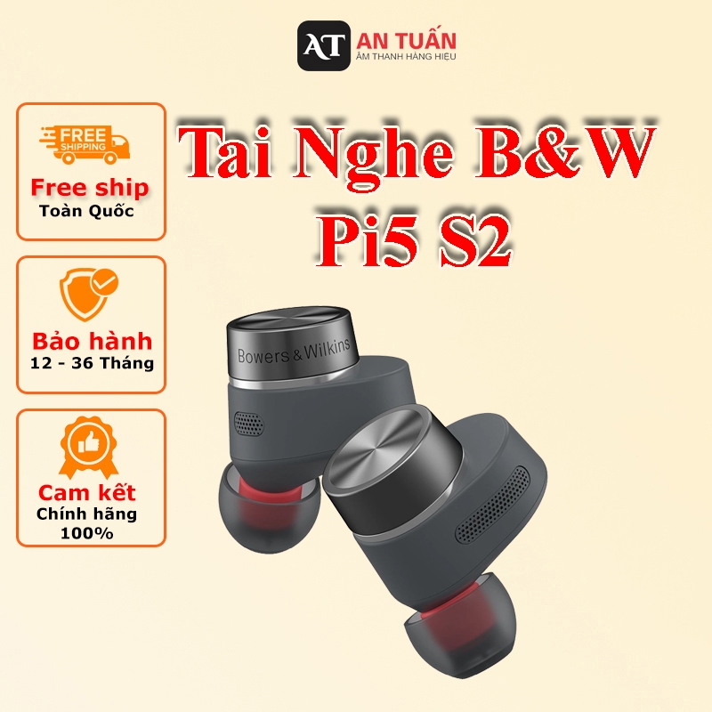 Tai Nghe B&W Pi5 S2 (Hàng Chính Hãng Bảo Hành 24 Tháng Đổi Mới 15 Ngày Đầu )