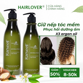 Gel giữ nếp tóc xoăn Karseell Bnc Sky tạo kiểu dưỡng tóc uốn xoăn, gel vuốt tóc nữ 500ml chính hãng