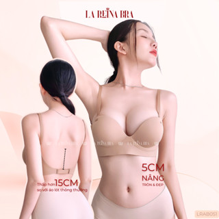 Áo Ngực Nữ Hở Lưng LA REINA BRA Đệm 5cm Nâng Ngực Mềm Mại Không Viền Tuỳ Chỉnh Ba Kiểu Dây - LRAB051