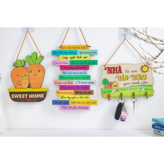 Combo 3 Bảng Gỗ Trang Trí (được chọn mẫu)