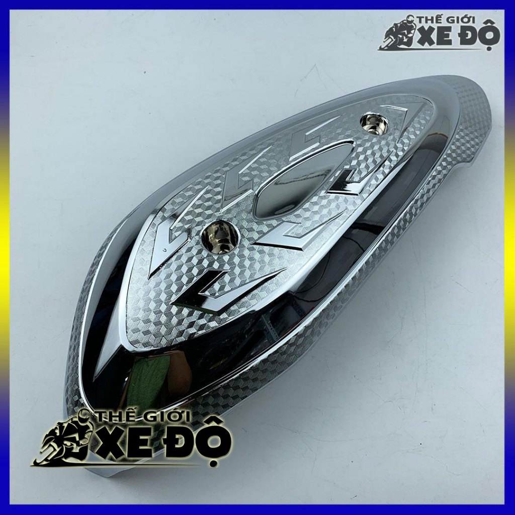 Ốp pô  Sh mode xi crom cho xe Sh mode 2020, 2021, 2022, 2023, 2024, 2025 - phụ kiện đồ chơi ốp che p