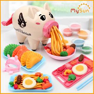  Bộ đồ chơi đất nặn BỘT MÌ trẻ em sinh học tự khô cho bé | Bộ đồ chơi nấu ăn nhà bếp đất sét cao cấp 