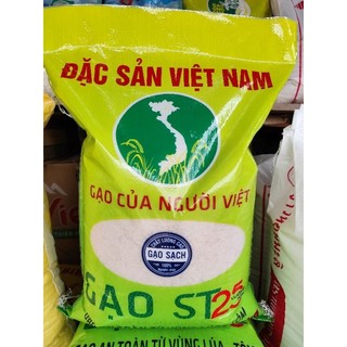Gạo ST25 lúa tôm thơm dẻo đậm cơm, bao 10kg 5kg