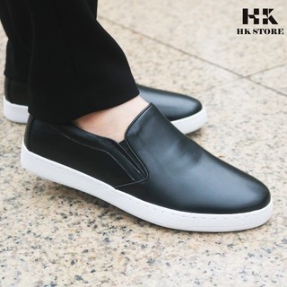 Giày lười nam da bò thật 100% bảo hành 12 tháng hàng chính hãng HK.STORE  trẻ chung năng động 