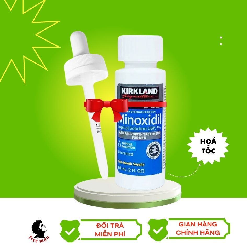 Minoxidil 5% cho Nam Nữ – Xịt Tóc Minoxidil Chính Hãng Chai 60ml Xịt Mọc Tóc Mọc Râu Nhanh Hiệu Quả
