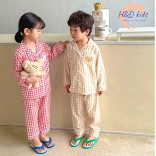 [8-40KG] Bộ Ngủ Pijama Phong Cách Hàn Quốc Cho Bé Trai, Bé Gái - Chất Liệu Kate Siêu Mát Cực Thích -H&Đ