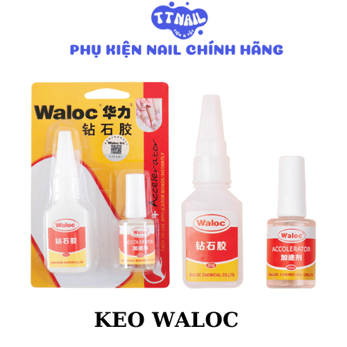 Keo dán móng Waloc - Keo bê tông đa năng chuyên dụng cho dân làm móng,Phụ kiện nail chính hãng