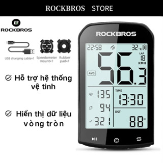 Rockbros/Cycplus M1 GPS Cycling Computer Bluetooth5.0 Ant + tốc độ xe đạp Đồng hồ đo tốc độ xe đạp
