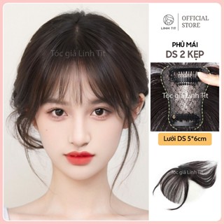 Phủ mái MINI lưới DS 2 kẹp tóc t h ậ t (Tặng combo phụ kiện) | Tóc giả Linh Tít