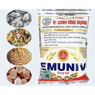 SET 5 GÓI MEN VI SINH EMUNIV Ủ RÁC, Ủ CÁ, ĐẬU TƯƠNG...