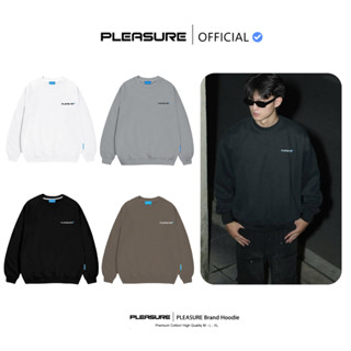    GIÁ TRẢI NGHIỆM   Áo Sweater PLEASURE Tích Xanh Boxy Form Châu Âu Dáng Rộng Unisex Nam Nữ Local Brand PL01 